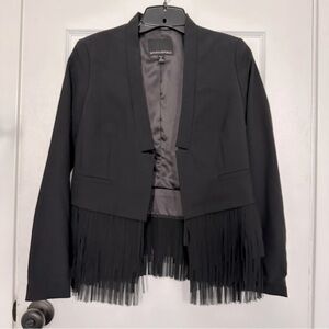 Banana Republic blazer w fringe bottom